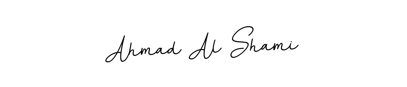 Use a signature maker to create a handwritten signature online. With this signature software, you can design (BallpointsItalic-DORy9) your own signature for name Ahmad Al Shami. Ahmad Al Shami signature style 11 images and pictures png