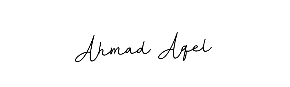 Use a signature maker to create a handwritten signature online. With this signature software, you can design (BallpointsItalic-DORy9) your own signature for name Ahmad Aqel. Ahmad Aqel signature style 11 images and pictures png