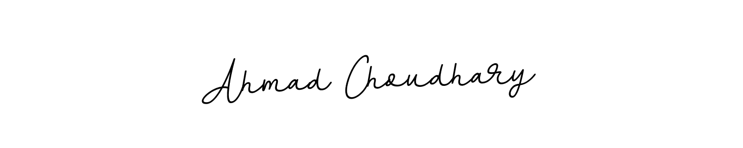 Use a signature maker to create a handwritten signature online. With this signature software, you can design (BallpointsItalic-DORy9) your own signature for name Ahmad Choudhary. Ahmad Choudhary signature style 11 images and pictures png