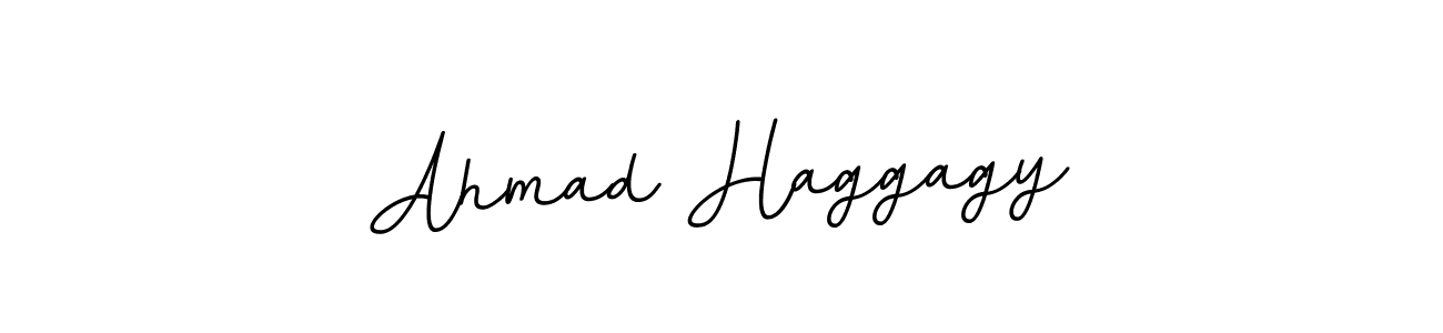 You should practise on your own different ways (BallpointsItalic-DORy9) to write your name (Ahmad Haggagy) in signature. don't let someone else do it for you. Ahmad Haggagy signature style 11 images and pictures png