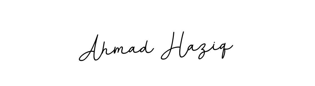 You should practise on your own different ways (BallpointsItalic-DORy9) to write your name (Ahmad Haziq) in signature. don't let someone else do it for you. Ahmad Haziq signature style 11 images and pictures png