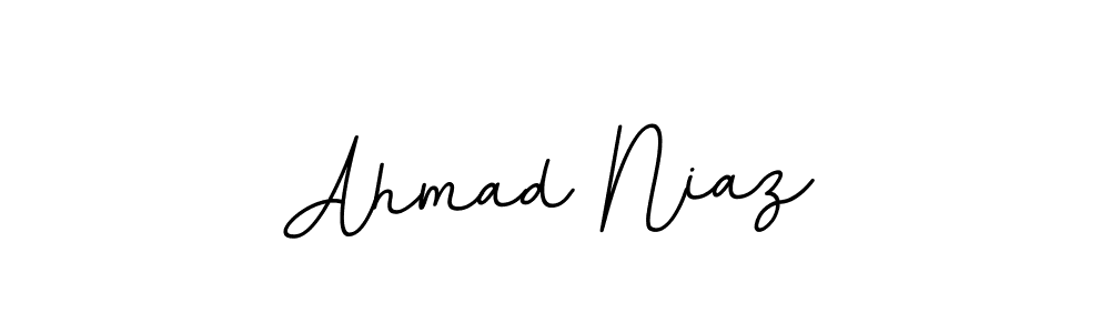 It looks lik you need a new signature style for name Ahmad Niaz. Design unique handwritten (BallpointsItalic-DORy9) signature with our free signature maker in just a few clicks. Ahmad Niaz signature style 11 images and pictures png