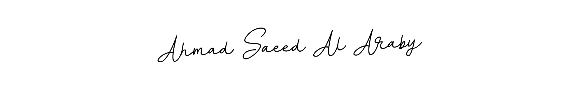 Design your own signature with our free online signature maker. With this signature software, you can create a handwritten (BallpointsItalic-DORy9) signature for name Ahmad Saeed Al Araby. Ahmad Saeed Al Araby signature style 11 images and pictures png