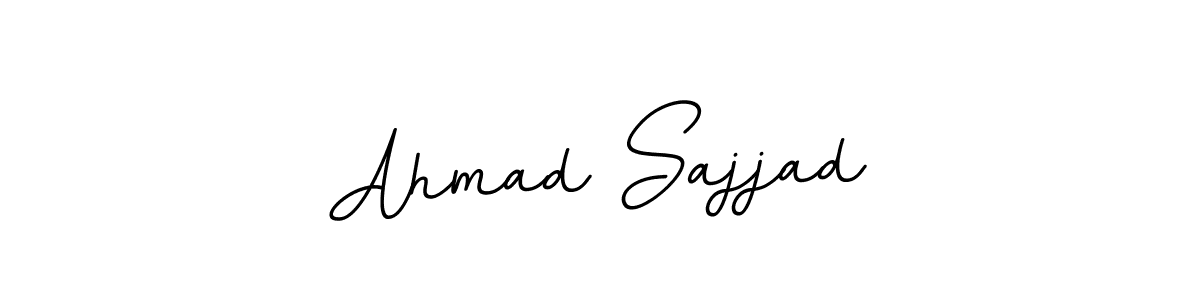 How to make Ahmad Sajjad name signature. Use BallpointsItalic-DORy9 style for creating short signs online. This is the latest handwritten sign. Ahmad Sajjad signature style 11 images and pictures png