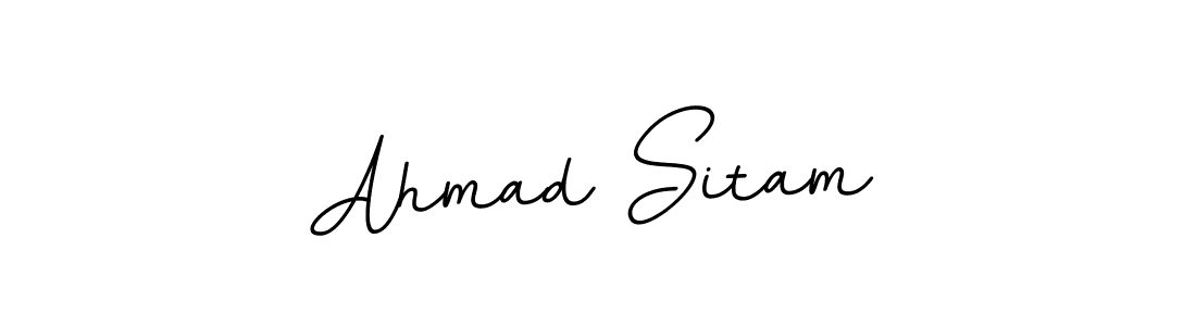 Create a beautiful signature design for name Ahmad Sitam. With this signature (BallpointsItalic-DORy9) fonts, you can make a handwritten signature for free. Ahmad Sitam signature style 11 images and pictures png