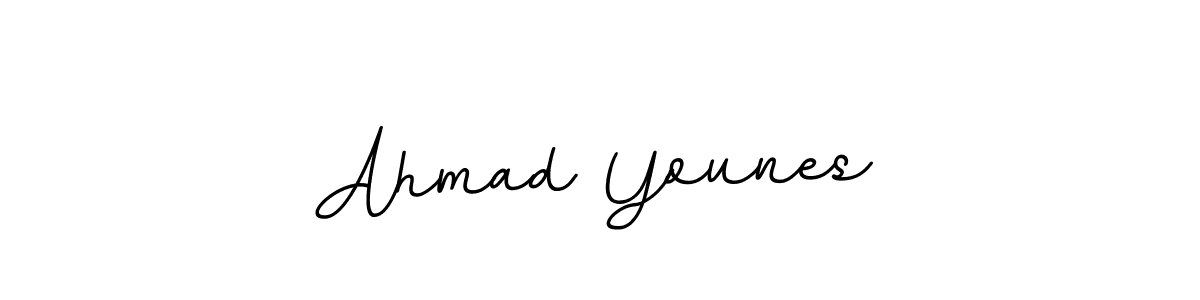 Use a signature maker to create a handwritten signature online. With this signature software, you can design (BallpointsItalic-DORy9) your own signature for name Ahmad Younes. Ahmad Younes signature style 11 images and pictures png