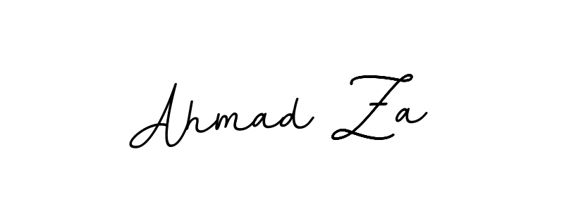 You should practise on your own different ways (BallpointsItalic-DORy9) to write your name (Ahmad Za) in signature. don't let someone else do it for you. Ahmad Za signature style 11 images and pictures png