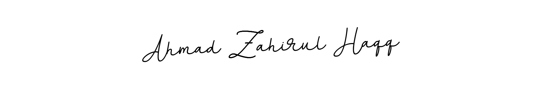It looks lik you need a new signature style for name Ahmad Zahirul Haqq. Design unique handwritten (BallpointsItalic-DORy9) signature with our free signature maker in just a few clicks. Ahmad Zahirul Haqq signature style 11 images and pictures png