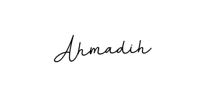 Use a signature maker to create a handwritten signature online. With this signature software, you can design (BallpointsItalic-DORy9) your own signature for name Ahmadih. Ahmadih signature style 11 images and pictures png
