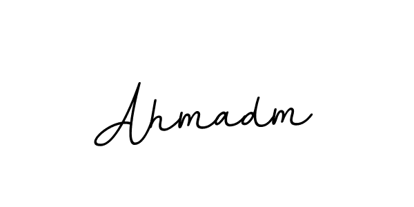 Design your own signature with our free online signature maker. With this signature software, you can create a handwritten (BallpointsItalic-DORy9) signature for name Ahmadm. Ahmadm signature style 11 images and pictures png