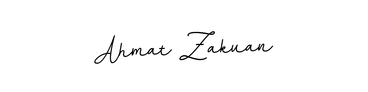The best way (BallpointsItalic-DORy9) to make a short signature is to pick only two or three words in your name. The name Ahmat Zakuan include a total of six letters. For converting this name. Ahmat Zakuan signature style 11 images and pictures png
