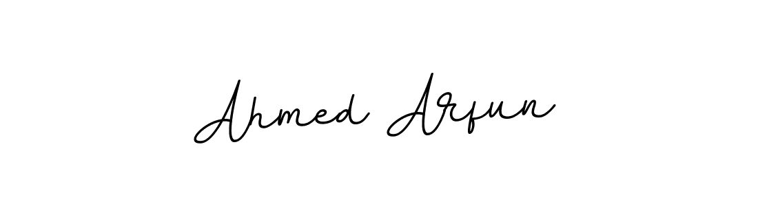 Design your own signature with our free online signature maker. With this signature software, you can create a handwritten (BallpointsItalic-DORy9) signature for name Ahmed Arfun. Ahmed Arfun signature style 11 images and pictures png