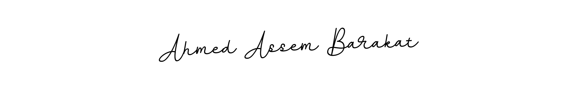 How to make Ahmed Assem Barakat name signature. Use BallpointsItalic-DORy9 style for creating short signs online. This is the latest handwritten sign. Ahmed Assem Barakat signature style 11 images and pictures png