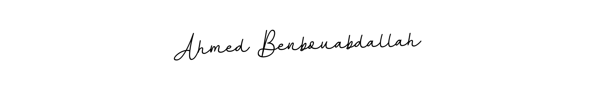 You should practise on your own different ways (BallpointsItalic-DORy9) to write your name (Ahmed Benbouabdallah) in signature. don't let someone else do it for you. Ahmed Benbouabdallah signature style 11 images and pictures png