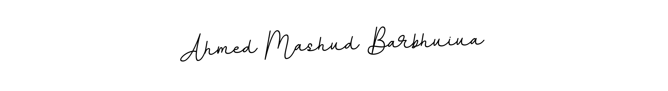 How to make Ahmed Mashud Barbhuiua name signature. Use BallpointsItalic-DORy9 style for creating short signs online. This is the latest handwritten sign. Ahmed Mashud Barbhuiua signature style 11 images and pictures png