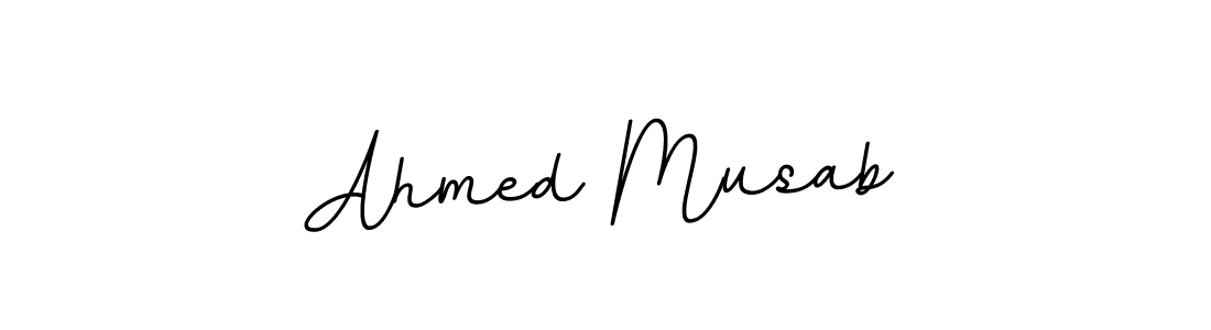 BallpointsItalic-DORy9 is a professional signature style that is perfect for those who want to add a touch of class to their signature. It is also a great choice for those who want to make their signature more unique. Get Ahmed Musab name to fancy signature for free. Ahmed Musab signature style 11 images and pictures png