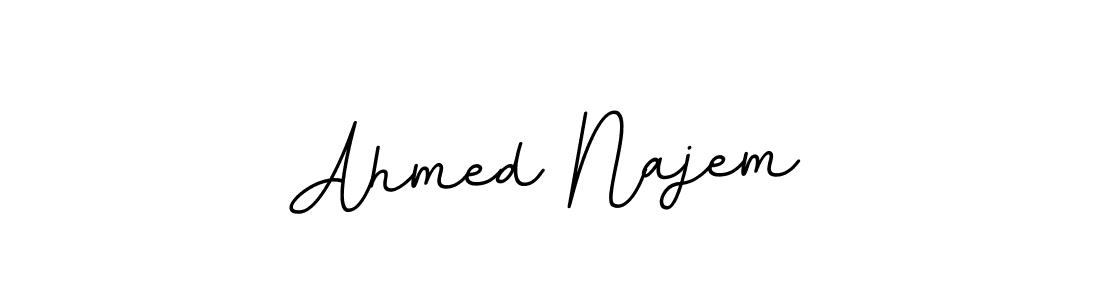 Design your own signature with our free online signature maker. With this signature software, you can create a handwritten (BallpointsItalic-DORy9) signature for name Ahmed Najem. Ahmed Najem signature style 11 images and pictures png