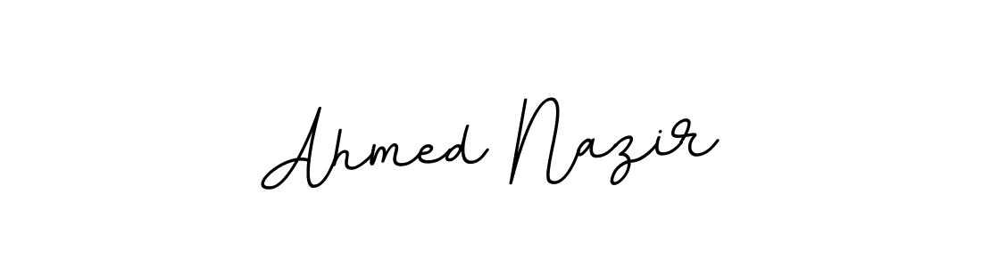 How to make Ahmed Nazir name signature. Use BallpointsItalic-DORy9 style for creating short signs online. This is the latest handwritten sign. Ahmed Nazir signature style 11 images and pictures png