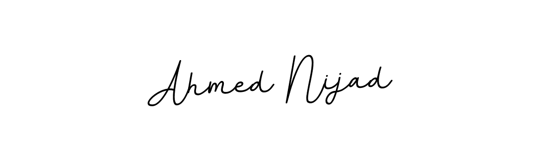 Create a beautiful signature design for name Ahmed Nijad. With this signature (BallpointsItalic-DORy9) fonts, you can make a handwritten signature for free. Ahmed Nijad signature style 11 images and pictures png