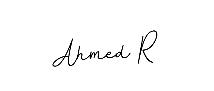 Design your own signature with our free online signature maker. With this signature software, you can create a handwritten (BallpointsItalic-DORy9) signature for name Ahmed R. Ahmed R signature style 11 images and pictures png