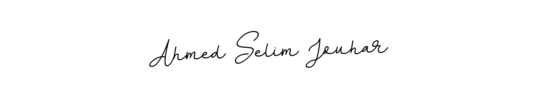 The best way (BallpointsItalic-DORy9) to make a short signature is to pick only two or three words in your name. The name Ahmed Selim Jouhar include a total of six letters. For converting this name. Ahmed Selim Jouhar signature style 11 images and pictures png