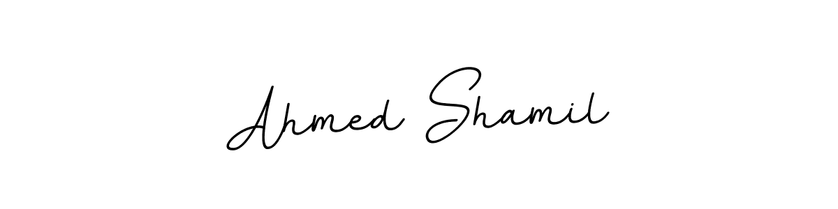 Design your own signature with our free online signature maker. With this signature software, you can create a handwritten (BallpointsItalic-DORy9) signature for name Ahmed Shamil. Ahmed Shamil signature style 11 images and pictures png