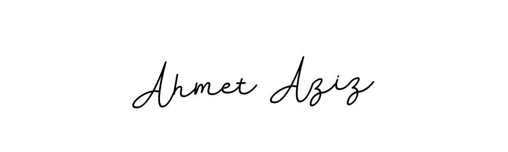 Design your own signature with our free online signature maker. With this signature software, you can create a handwritten (BallpointsItalic-DORy9) signature for name Ahmet Aziz. Ahmet Aziz signature style 11 images and pictures png
