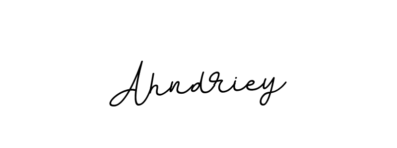How to make Ahndriey name signature. Use BallpointsItalic-DORy9 style for creating short signs online. This is the latest handwritten sign. Ahndriey signature style 11 images and pictures png
