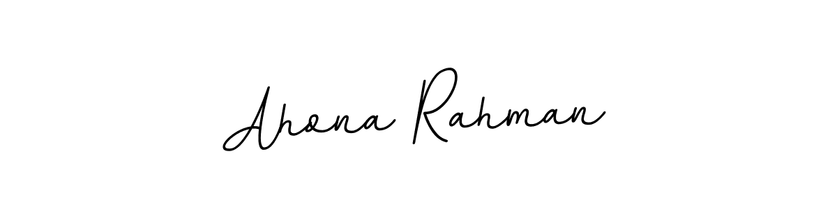 Make a beautiful signature design for name Ahona Rahman. With this signature (BallpointsItalic-DORy9) style, you can create a handwritten signature for free. Ahona Rahman signature style 11 images and pictures png