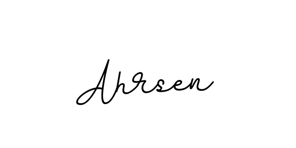 You should practise on your own different ways (BallpointsItalic-DORy9) to write your name (Ahrsen) in signature. don't let someone else do it for you. Ahrsen signature style 11 images and pictures png