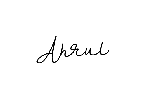 How to make Ahrul name signature. Use BallpointsItalic-DORy9 style for creating short signs online. This is the latest handwritten sign. Ahrul signature style 11 images and pictures png