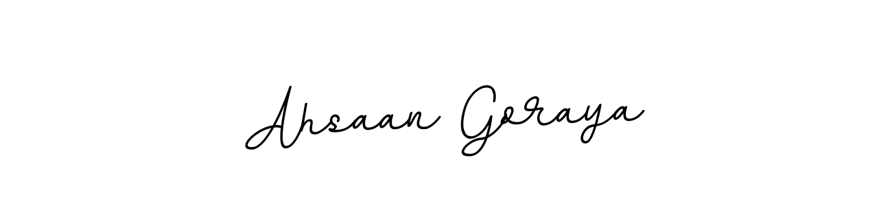 It looks lik you need a new signature style for name Ahsaan Goraya. Design unique handwritten (BallpointsItalic-DORy9) signature with our free signature maker in just a few clicks. Ahsaan Goraya signature style 11 images and pictures png