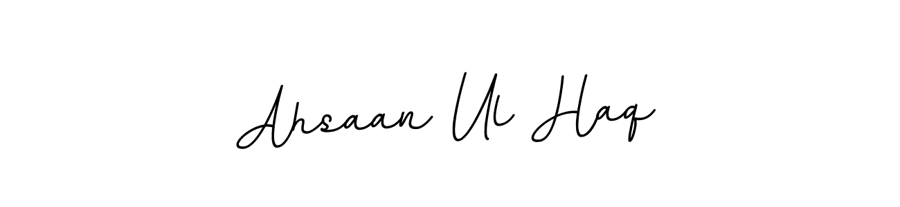 Create a beautiful signature design for name Ahsaan Ul Haq. With this signature (BallpointsItalic-DORy9) fonts, you can make a handwritten signature for free. Ahsaan Ul Haq signature style 11 images and pictures png