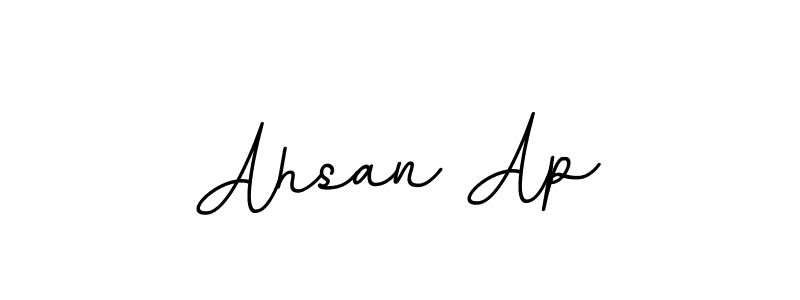 if you are searching for the best signature style for your name Ahsan Ap. so please give up your signature search. here we have designed multiple signature styles  using BallpointsItalic-DORy9. Ahsan Ap signature style 11 images and pictures png