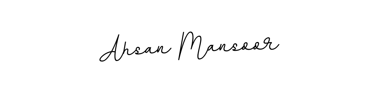 Design your own signature with our free online signature maker. With this signature software, you can create a handwritten (BallpointsItalic-DORy9) signature for name Ahsan Mansoor. Ahsan Mansoor signature style 11 images and pictures png