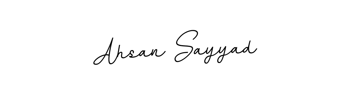 Use a signature maker to create a handwritten signature online. With this signature software, you can design (BallpointsItalic-DORy9) your own signature for name Ahsan Sayyad. Ahsan Sayyad signature style 11 images and pictures png