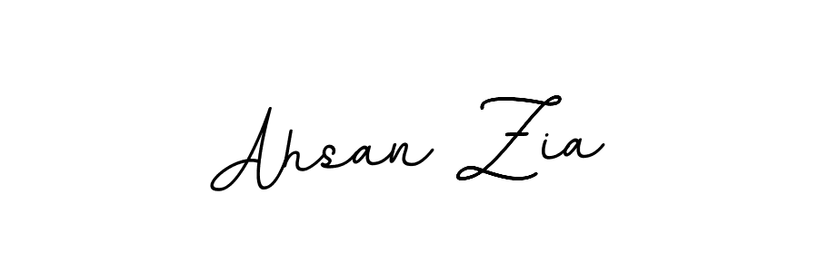 You should practise on your own different ways (BallpointsItalic-DORy9) to write your name (Ahsan Zia) in signature. don't let someone else do it for you. Ahsan Zia signature style 11 images and pictures png