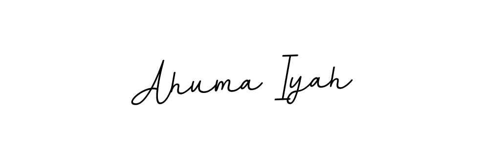 Make a beautiful signature design for name Ahuma Iyah. With this signature (BallpointsItalic-DORy9) style, you can create a handwritten signature for free. Ahuma Iyah signature style 11 images and pictures png