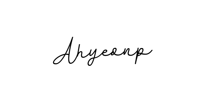 Use a signature maker to create a handwritten signature online. With this signature software, you can design (BallpointsItalic-DORy9) your own signature for name Ahyeonp. Ahyeonp signature style 11 images and pictures png