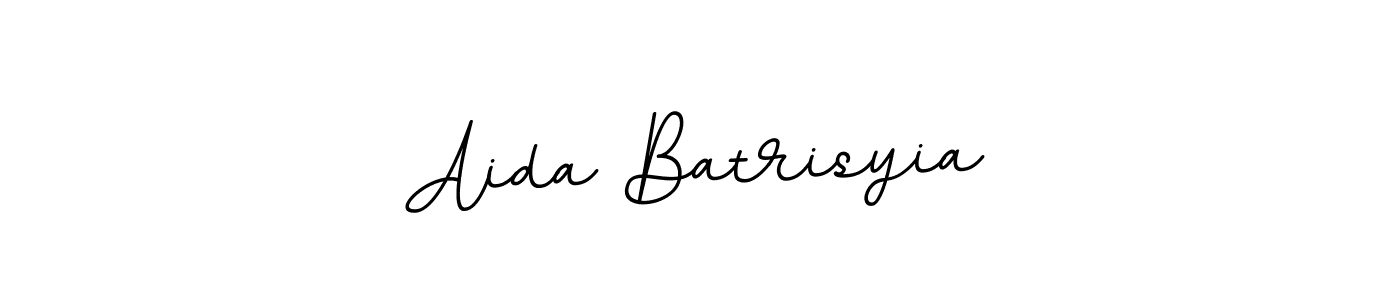 How to make Aida Batrisyia name signature. Use BallpointsItalic-DORy9 style for creating short signs online. This is the latest handwritten sign. Aida Batrisyia signature style 11 images and pictures png