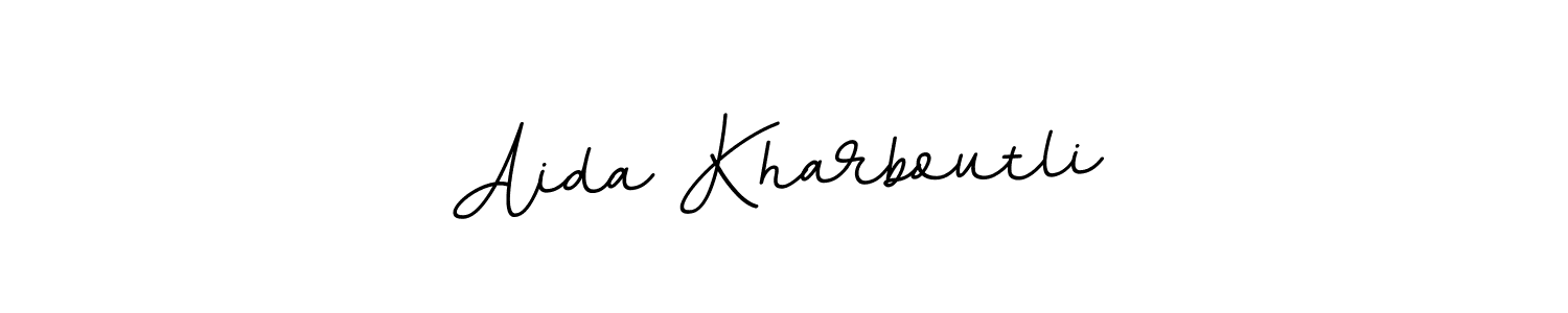 How to make Aida Kharboutli name signature. Use BallpointsItalic-DORy9 style for creating short signs online. This is the latest handwritten sign. Aida Kharboutli signature style 11 images and pictures png