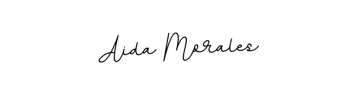 How to make Aida Morales name signature. Use BallpointsItalic-DORy9 style for creating short signs online. This is the latest handwritten sign. Aida Morales signature style 11 images and pictures png