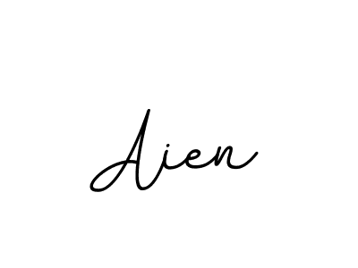 Use a signature maker to create a handwritten signature online. With this signature software, you can design (BallpointsItalic-DORy9) your own signature for name Aien. Aien signature style 11 images and pictures png