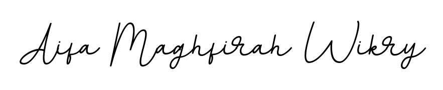 Get an exclusive digital autograph for Aifa Maghfirah Wikry. The BallpointsItalic-DORy9 typeface captures the charm of real penmanship on paper. Aifa Maghfirah Wikry signature style 11 images and pictures png