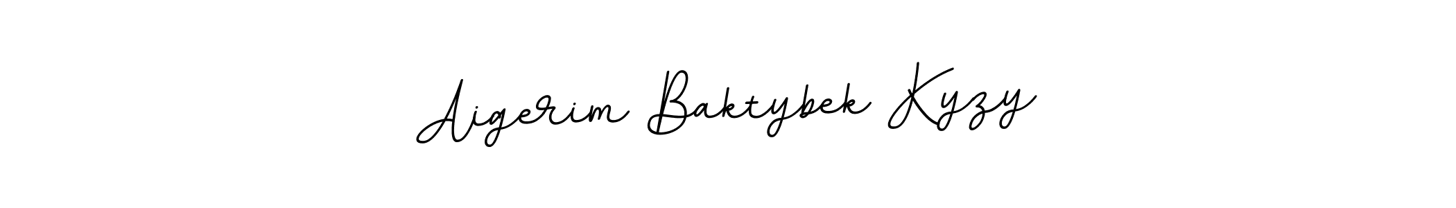 This is the best signature style for the Aigerim Baktybek Kyzy name. Also you like these signature font (BallpointsItalic-DORy9). Mix name signature. Aigerim Baktybek Kyzy signature style 11 images and pictures png