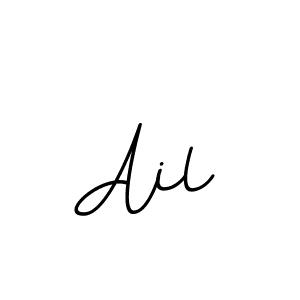 Design your own signature with our free online signature maker. With this signature software, you can create a handwritten (BallpointsItalic-DORy9) signature for name Ail. Ail signature style 11 images and pictures png