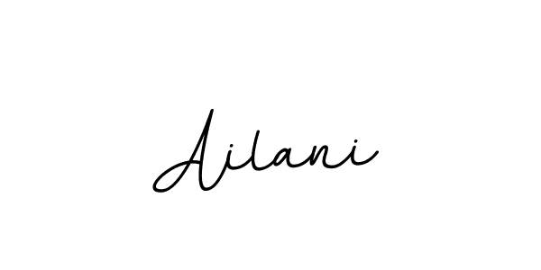 How to make Ailani name signature. Use BallpointsItalic-DORy9 style for creating short signs online. This is the latest handwritten sign. Ailani signature style 11 images and pictures png