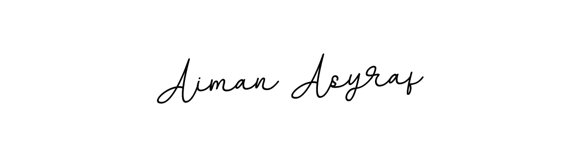 It looks lik you need a new signature style for name Aiman Asyraf. Design unique handwritten (BallpointsItalic-DORy9) signature with our free signature maker in just a few clicks. Aiman Asyraf signature style 11 images and pictures png