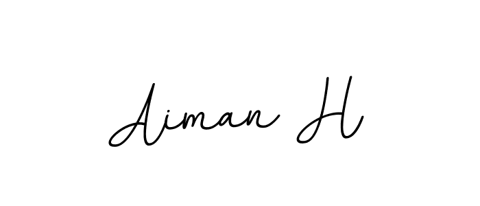 Aiman H stylish signature style. Best Handwritten Sign (BallpointsItalic-DORy9) for my name. Handwritten Signature Collection Ideas for my name Aiman H. Aiman H signature style 11 images and pictures png