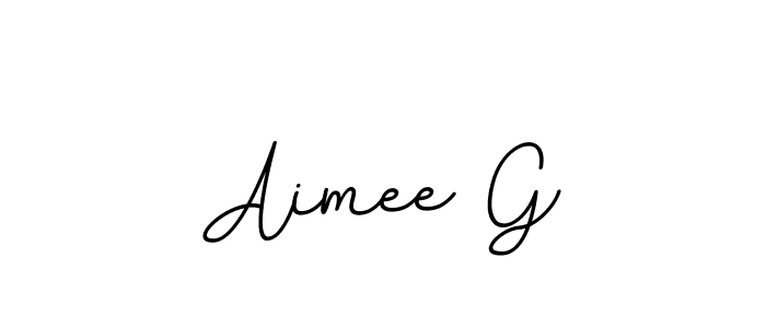 Make a beautiful signature design for name Aimee G. Use this online signature maker to create a handwritten signature for free. Aimee G signature style 11 images and pictures png